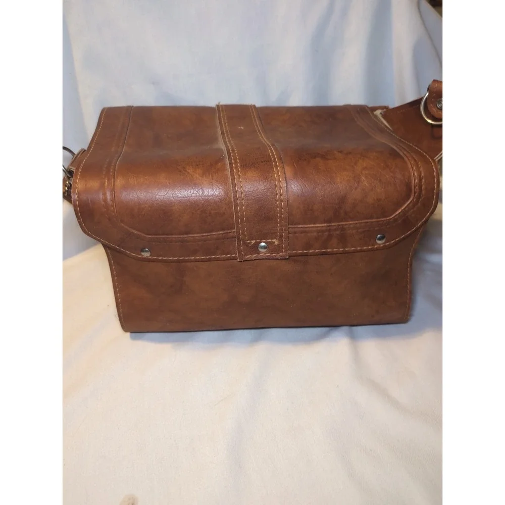 Vintage Samsonite Sonora Leather Makeup Toiletries Bag Carry On 12.5